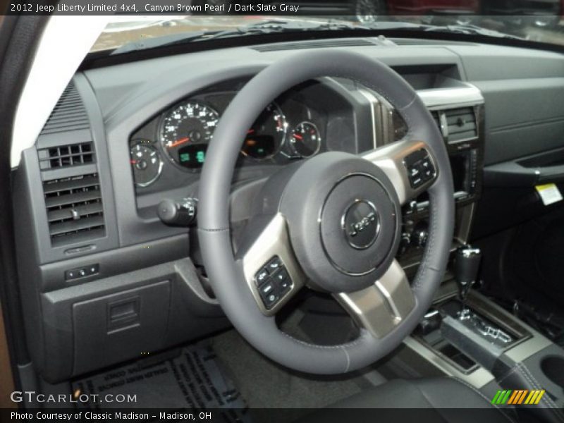 Canyon Brown Pearl / Dark Slate Gray 2012 Jeep Liberty Limited 4x4
