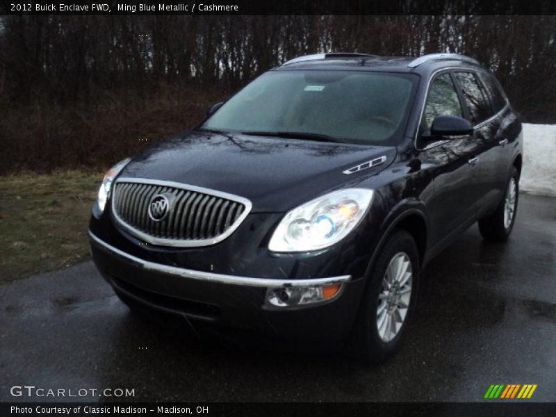 Ming Blue Metallic / Cashmere 2012 Buick Enclave FWD