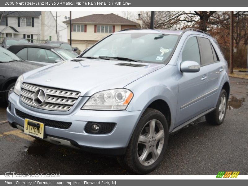 Alpine Rain Metallic / Ash Grey 2008 Mercedes-Benz ML 350 4Matic