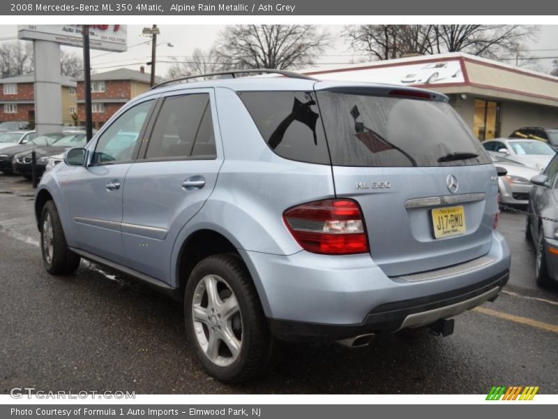Alpine Rain Metallic / Ash Grey 2008 Mercedes-Benz ML 350 4Matic