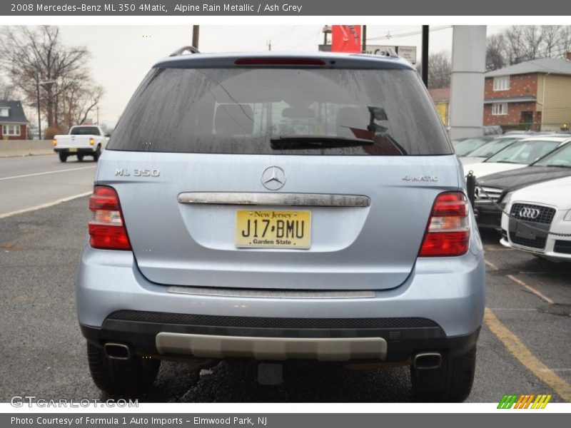 Alpine Rain Metallic / Ash Grey 2008 Mercedes-Benz ML 350 4Matic