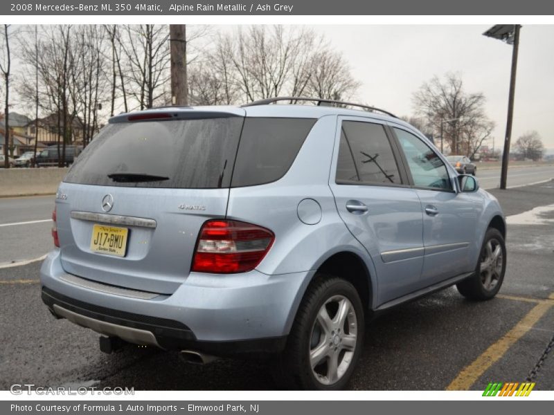 Alpine Rain Metallic / Ash Grey 2008 Mercedes-Benz ML 350 4Matic