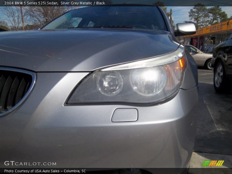 Silver Grey Metallic / Black 2004 BMW 5 Series 525i Sedan