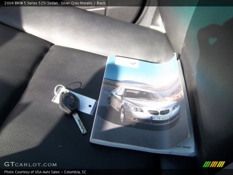 Silver Grey Metallic / Black 2004 BMW 5 Series 525i Sedan