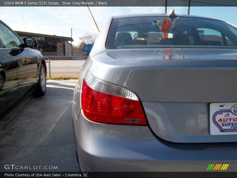 Silver Grey Metallic / Black 2004 BMW 5 Series 525i Sedan