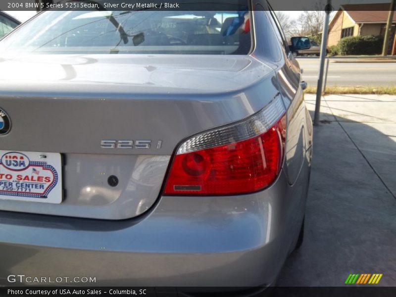 Silver Grey Metallic / Black 2004 BMW 5 Series 525i Sedan