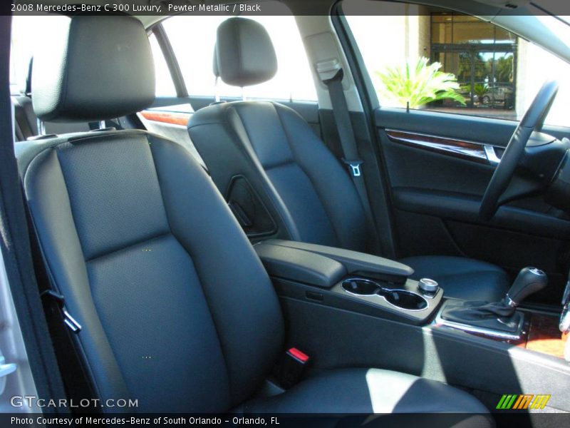 Pewter Metallic / Black 2008 Mercedes-Benz C 300 Luxury