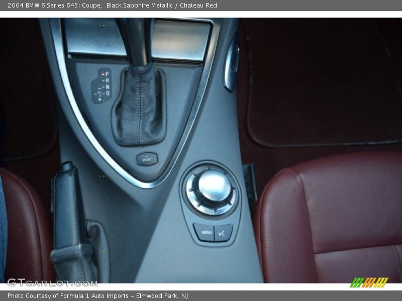 Black Sapphire Metallic / Chateau Red 2004 BMW 6 Series 645i Coupe