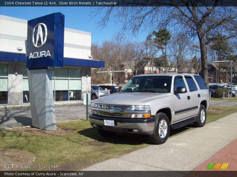 Silver Birch Metallic / Tan/Neutral 2004 Chevrolet Tahoe LS 4x4