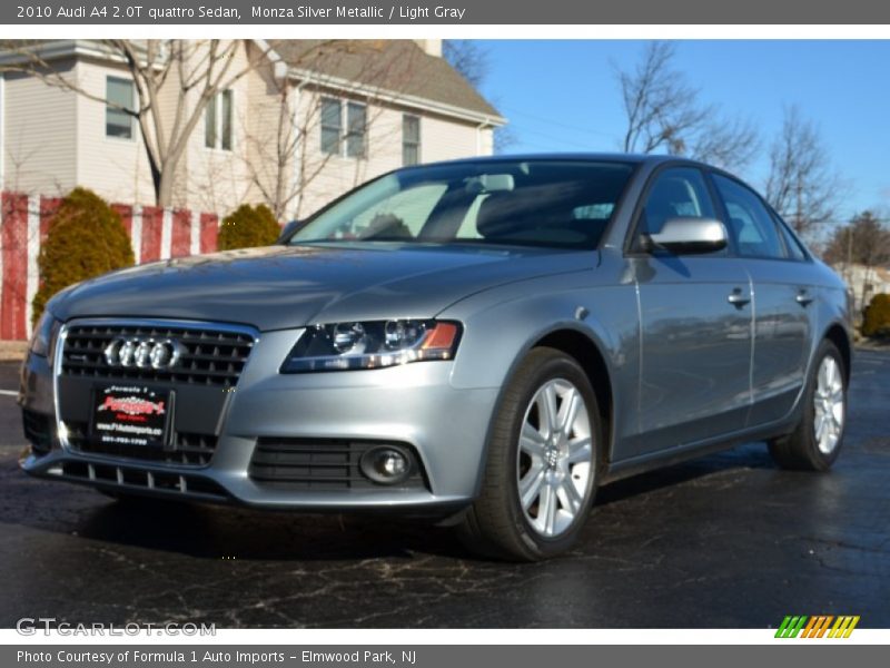 Monza Silver Metallic / Light Gray 2010 Audi A4 2.0T quattro Sedan