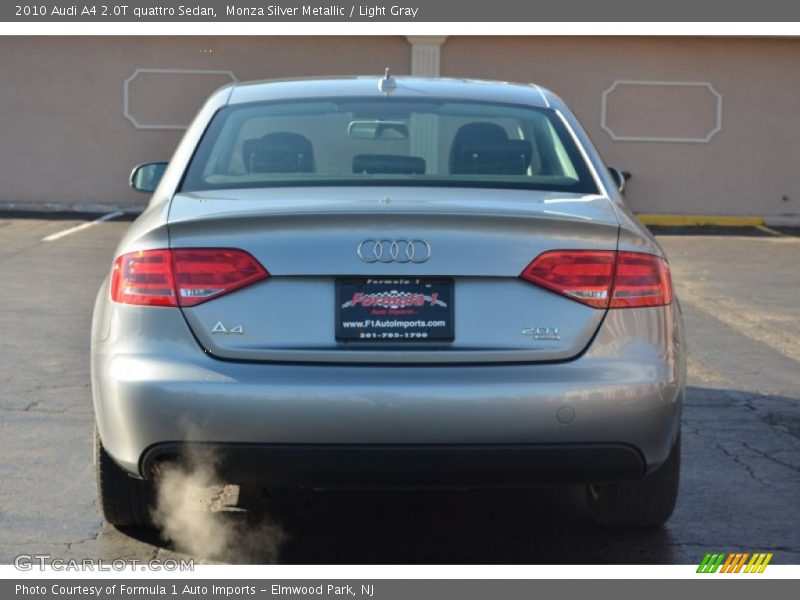 Monza Silver Metallic / Light Gray 2010 Audi A4 2.0T quattro Sedan