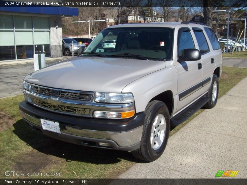 Silver Birch Metallic / Tan/Neutral 2004 Chevrolet Tahoe LS 4x4