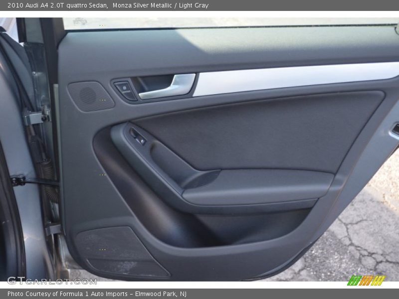 Monza Silver Metallic / Light Gray 2010 Audi A4 2.0T quattro Sedan