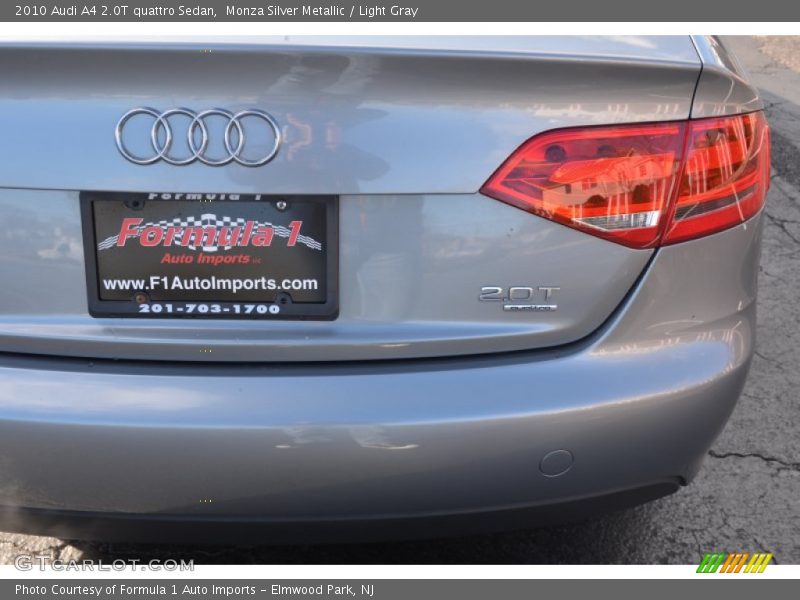 Monza Silver Metallic / Light Gray 2010 Audi A4 2.0T quattro Sedan