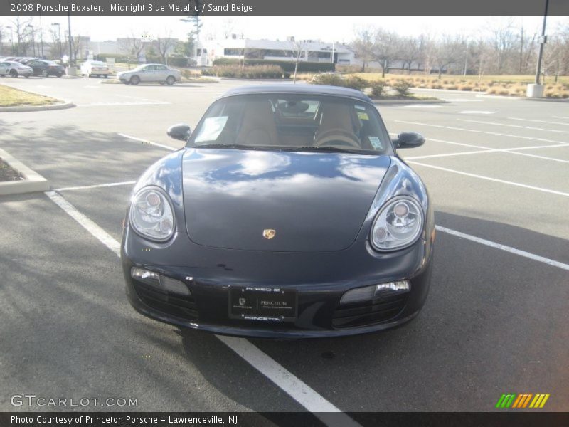 Midnight Blue Metallic / Sand Beige 2008 Porsche Boxster