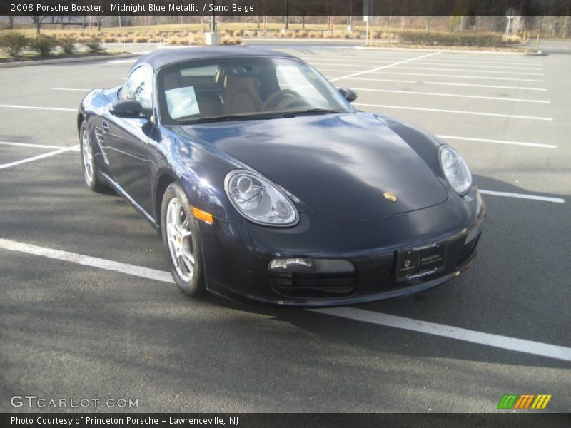 Midnight Blue Metallic / Sand Beige 2008 Porsche Boxster