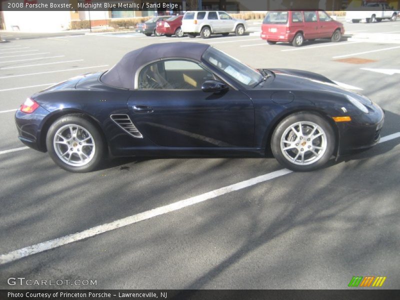 Midnight Blue Metallic / Sand Beige 2008 Porsche Boxster