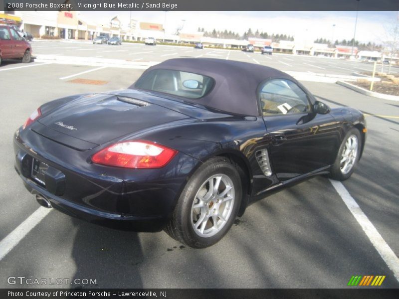 Midnight Blue Metallic / Sand Beige 2008 Porsche Boxster