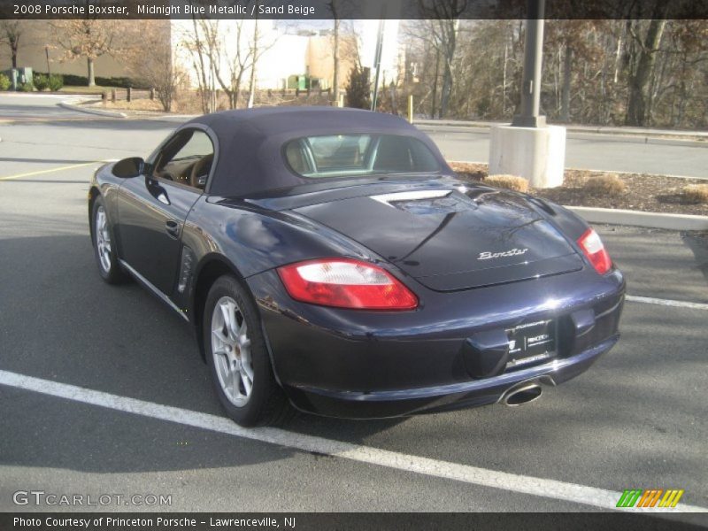 Midnight Blue Metallic / Sand Beige 2008 Porsche Boxster
