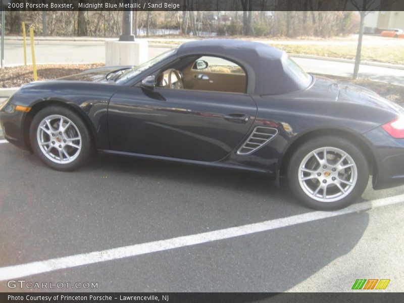 Midnight Blue Metallic / Sand Beige 2008 Porsche Boxster