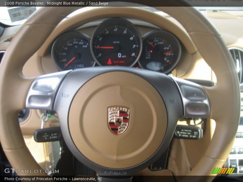 Midnight Blue Metallic / Sand Beige 2008 Porsche Boxster