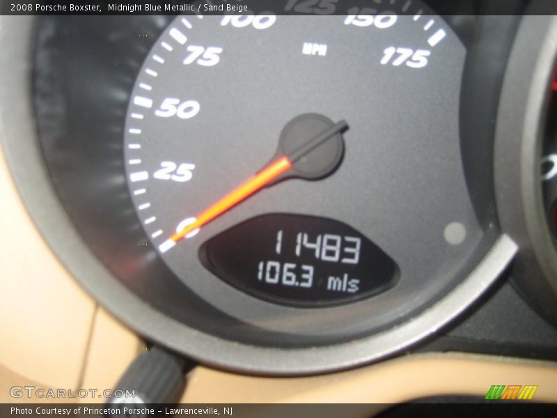 Midnight Blue Metallic / Sand Beige 2008 Porsche Boxster