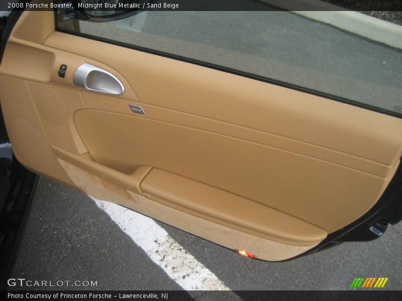 Midnight Blue Metallic / Sand Beige 2008 Porsche Boxster