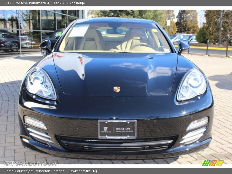 Black / Luxor Beige 2012 Porsche Panamera 4