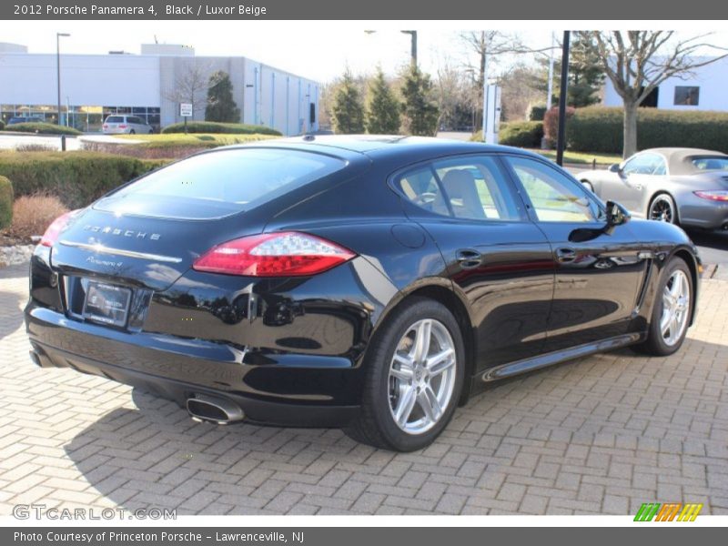 Black / Luxor Beige 2012 Porsche Panamera 4