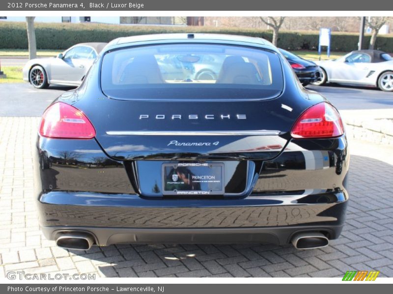 Black / Luxor Beige 2012 Porsche Panamera 4