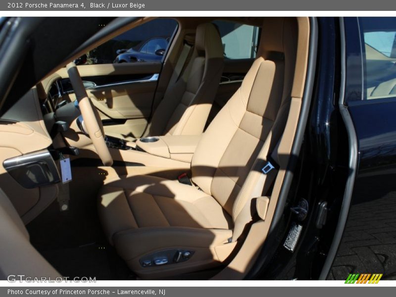 Black / Luxor Beige 2012 Porsche Panamera 4