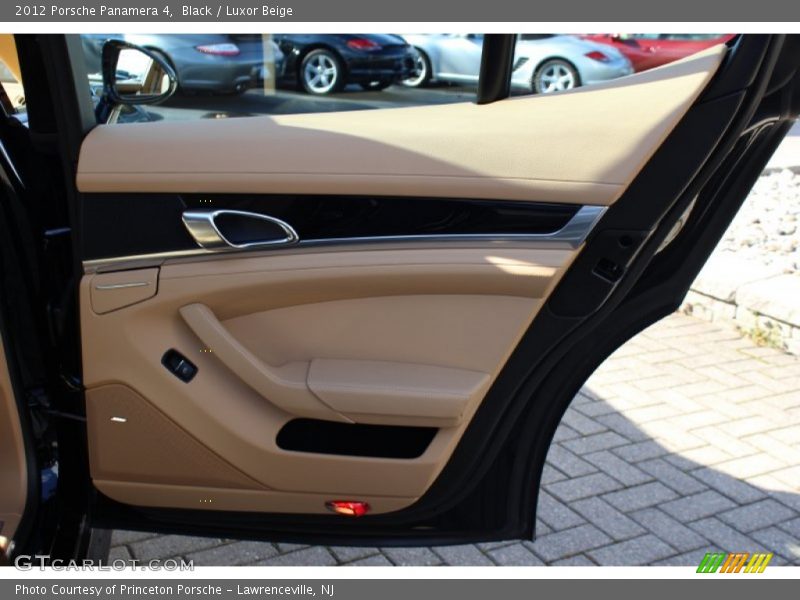 Black / Luxor Beige 2012 Porsche Panamera 4