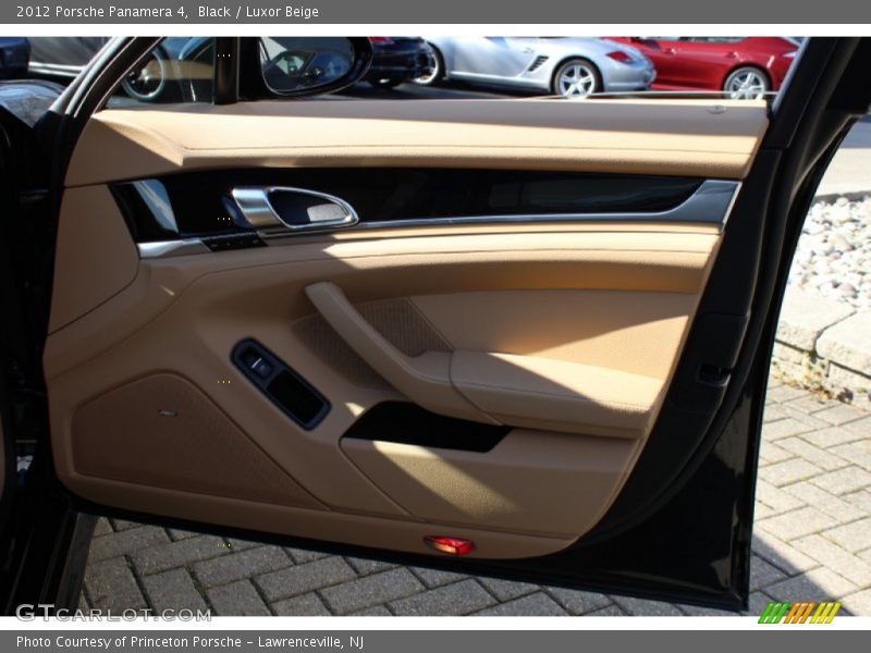 Black / Luxor Beige 2012 Porsche Panamera 4