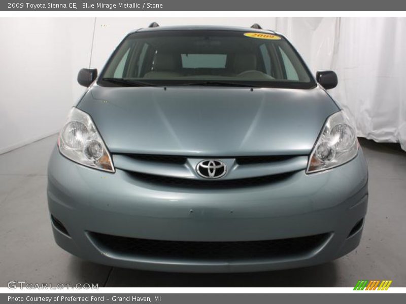 Blue Mirage Metallic / Stone 2009 Toyota Sienna CE