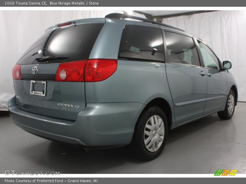 Blue Mirage Metallic / Stone 2009 Toyota Sienna CE