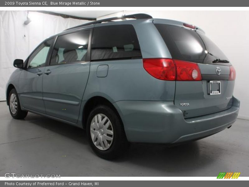 Blue Mirage Metallic / Stone 2009 Toyota Sienna CE