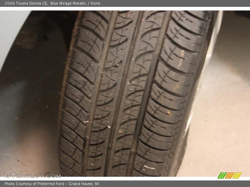 Blue Mirage Metallic / Stone 2009 Toyota Sienna CE