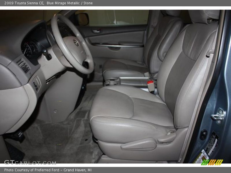 Blue Mirage Metallic / Stone 2009 Toyota Sienna CE