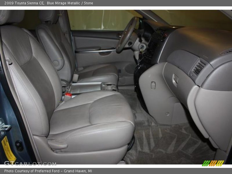 Blue Mirage Metallic / Stone 2009 Toyota Sienna CE