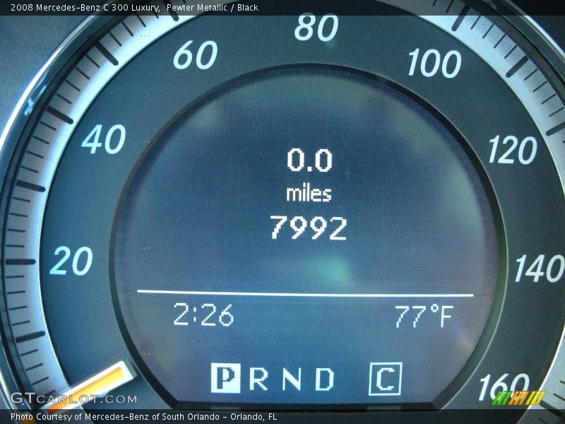 Pewter Metallic / Black 2008 Mercedes-Benz C 300 Luxury
