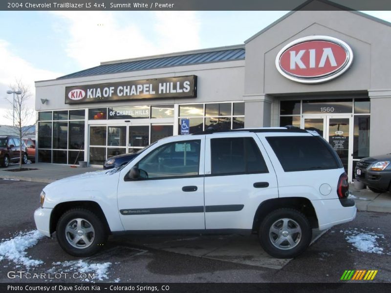 Summit White / Pewter 2004 Chevrolet TrailBlazer LS 4x4