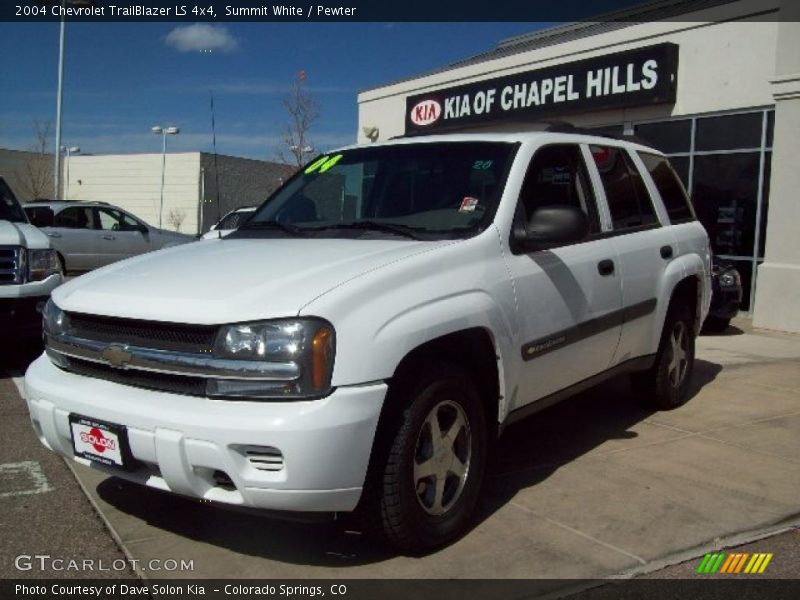 Summit White / Pewter 2004 Chevrolet TrailBlazer LS 4x4