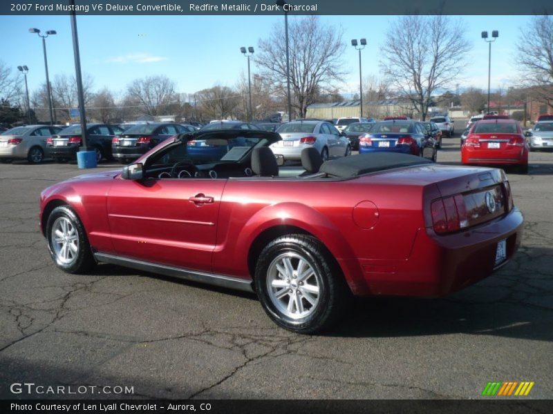 Redfire Metallic / Dark Charcoal 2007 Ford Mustang V6 Deluxe Convertible