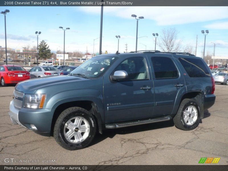Blue Granite Metallic / Light Titanium/Ebony 2008 Chevrolet Tahoe Z71 4x4