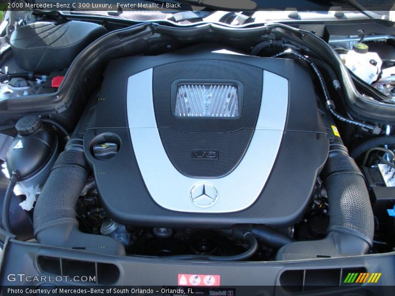 Pewter Metallic / Black 2008 Mercedes-Benz C 300 Luxury