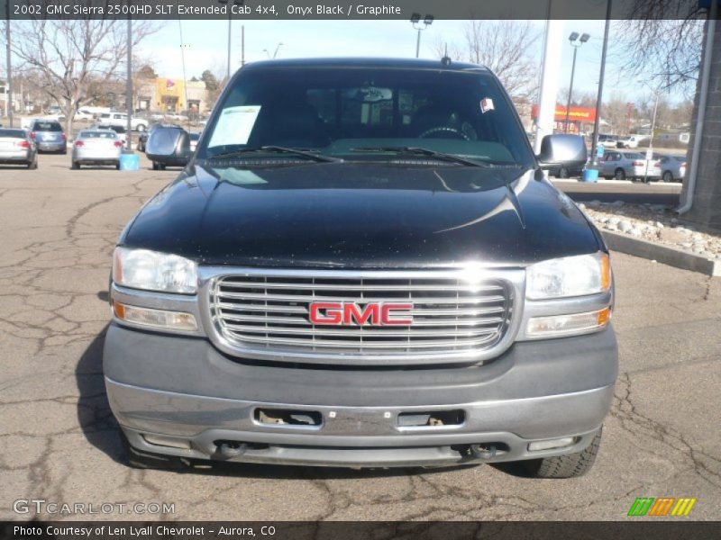 Onyx Black / Graphite 2002 GMC Sierra 2500HD SLT Extended Cab 4x4