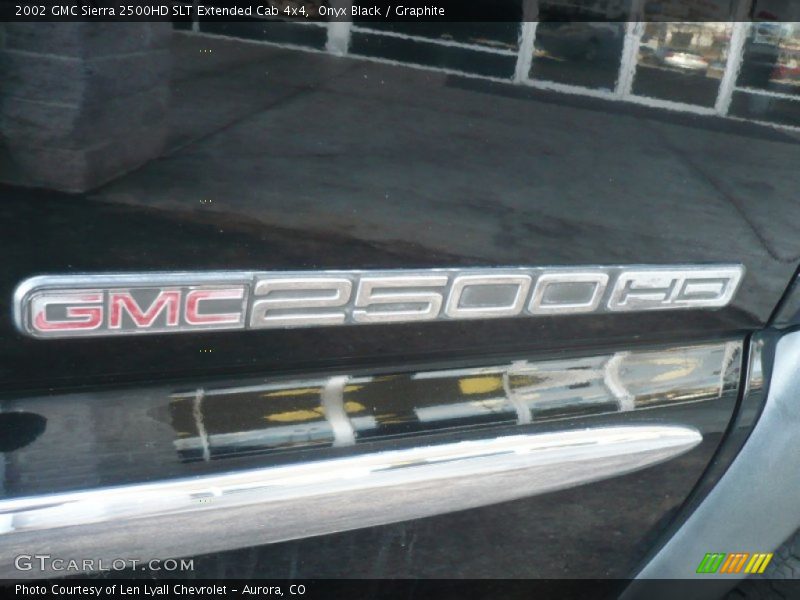 Onyx Black / Graphite 2002 GMC Sierra 2500HD SLT Extended Cab 4x4