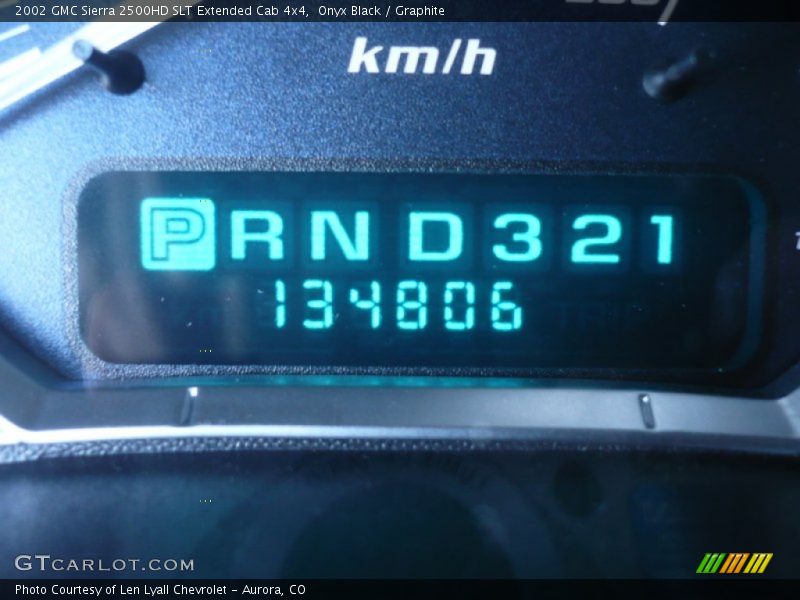 Onyx Black / Graphite 2002 GMC Sierra 2500HD SLT Extended Cab 4x4