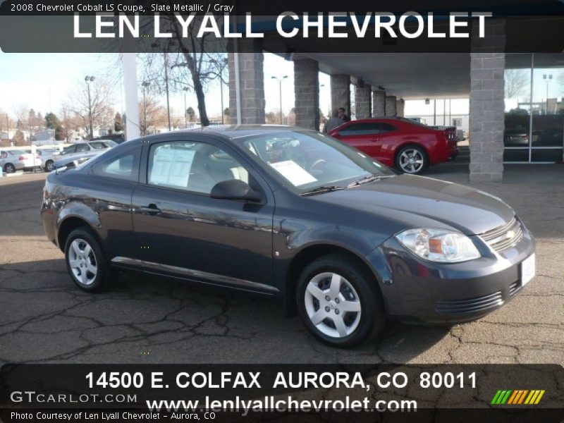Slate Metallic / Gray 2008 Chevrolet Cobalt LS Coupe