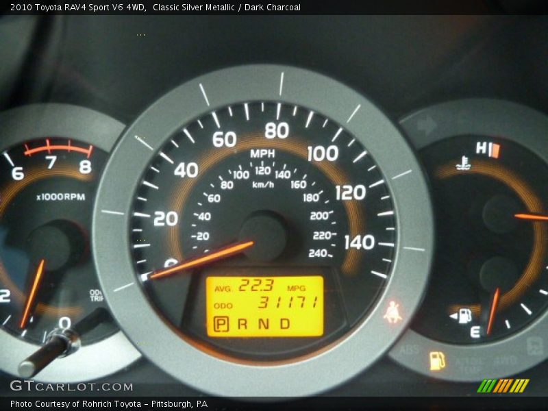  2010 RAV4 Sport V6 4WD Sport V6 4WD Gauges